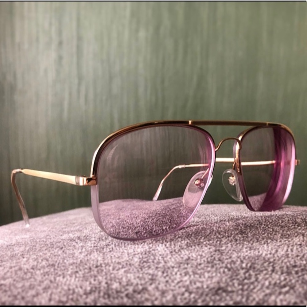 Pink-Tinted Paris, France Vintage Glasses